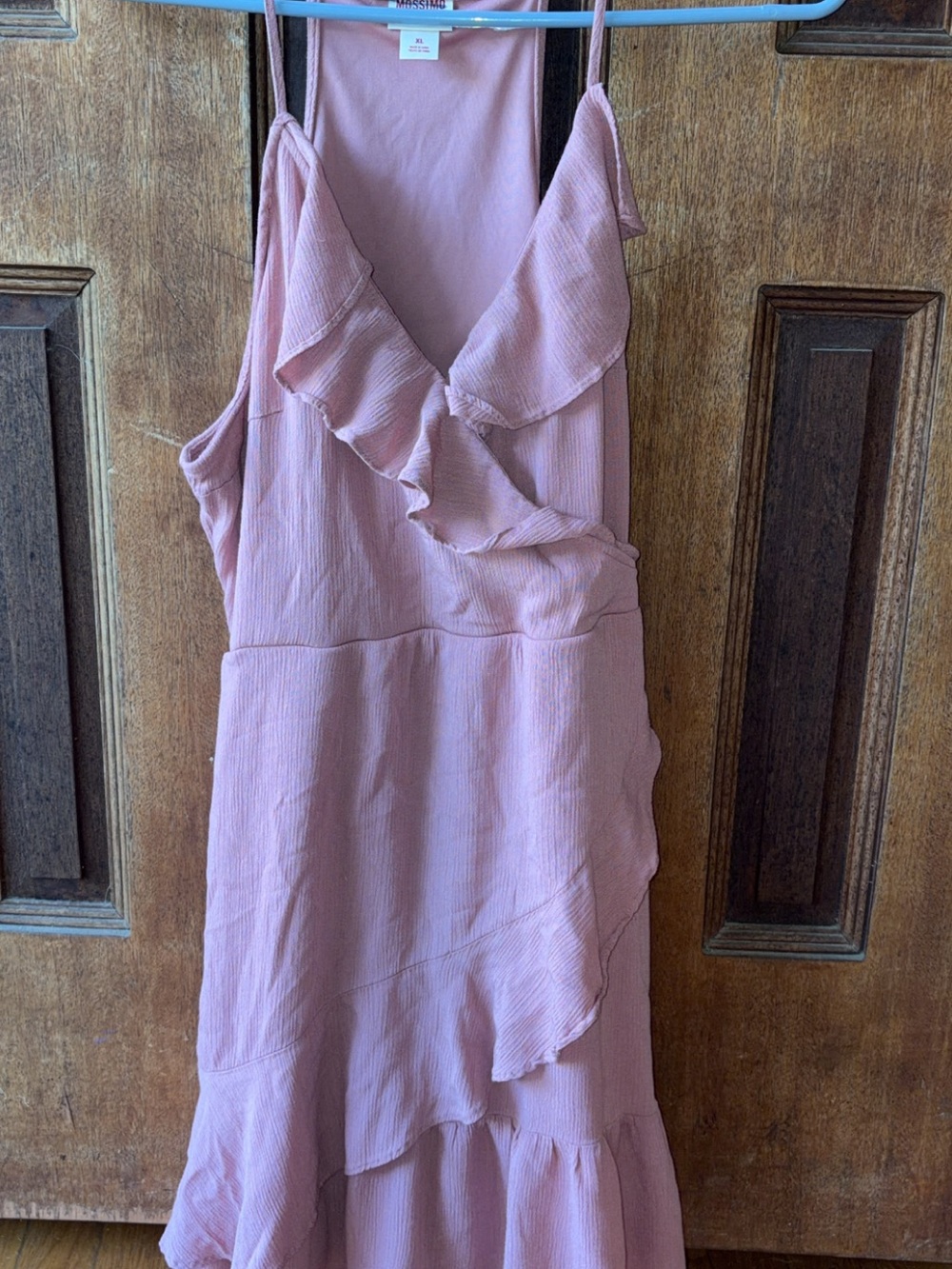 Mossimo Supply Co. Dusty Pink Ruffled Midi Sundress